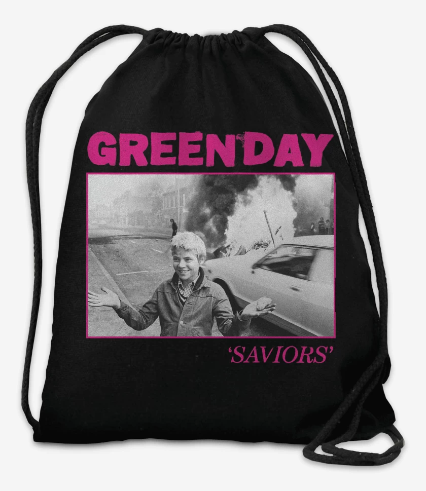 Mochila Negro de Green Day Saviors