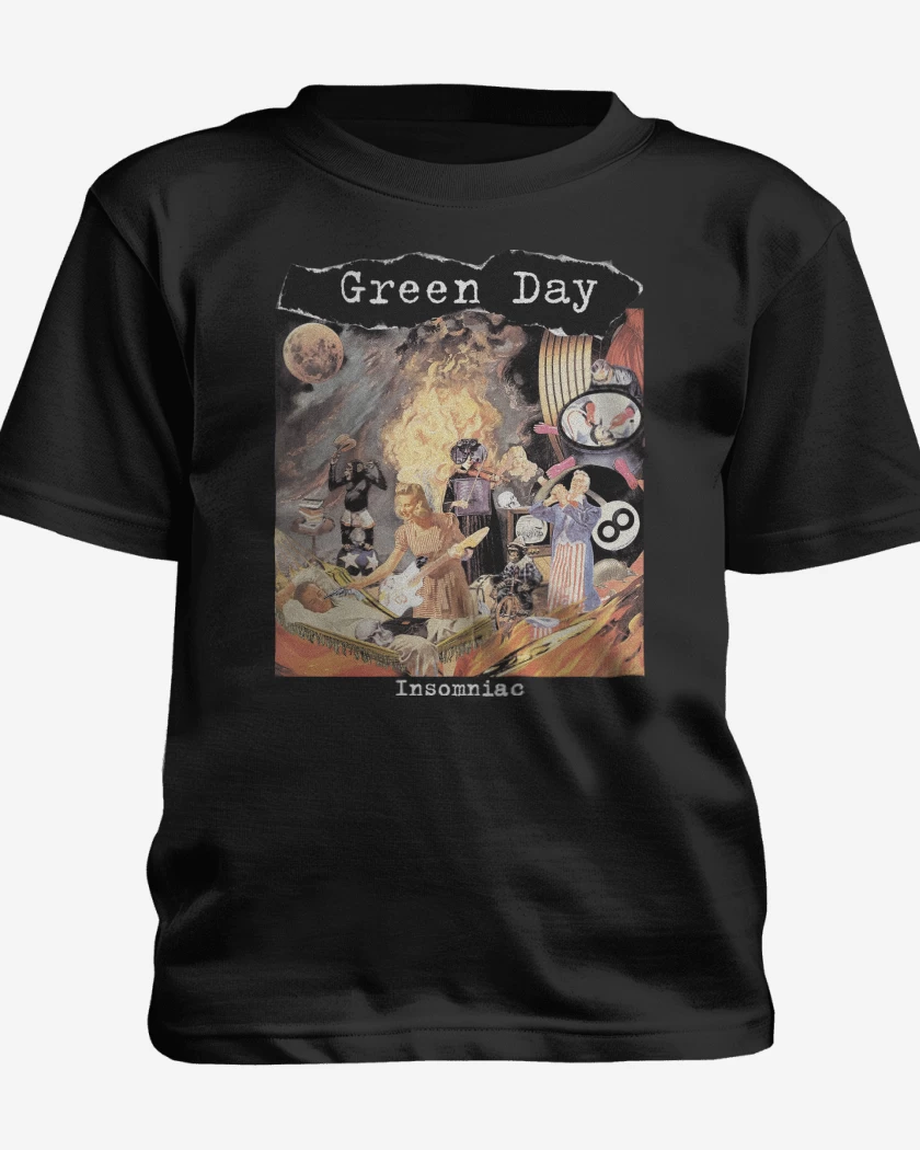 Polera de niño Negro de Green Day Insomniac