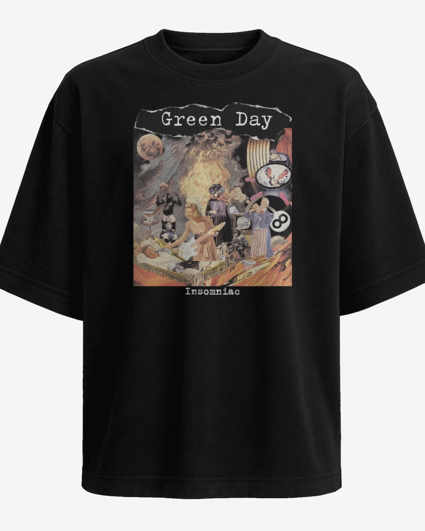 Polera Oversize Green Day Insomniac
