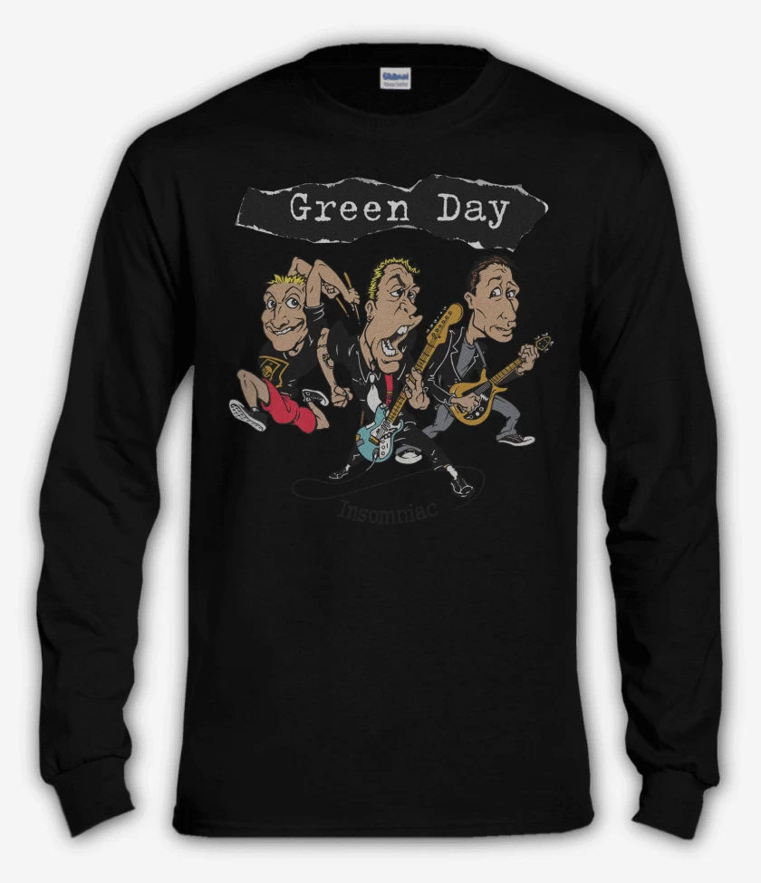 Polera manga larga Green Day Insomniac Band
