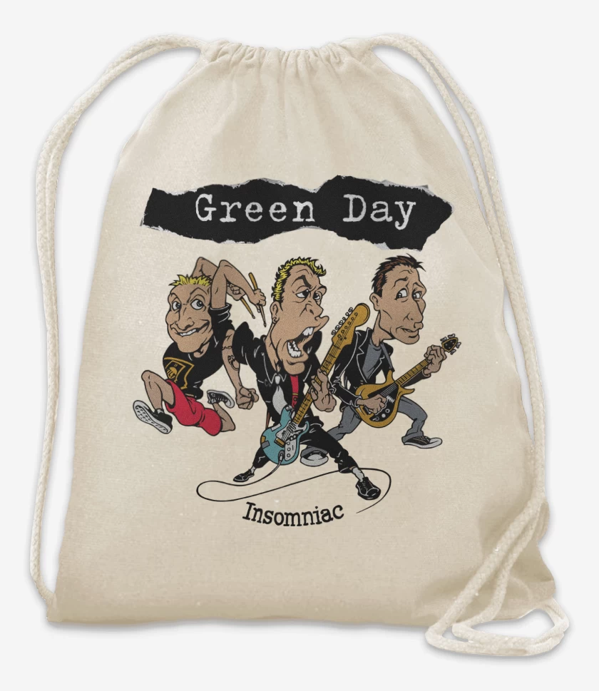 Mochila Blanco de Green Day Insomniac Band