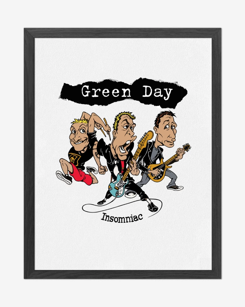 Cuadro decorativo Green Day Insomniac Band