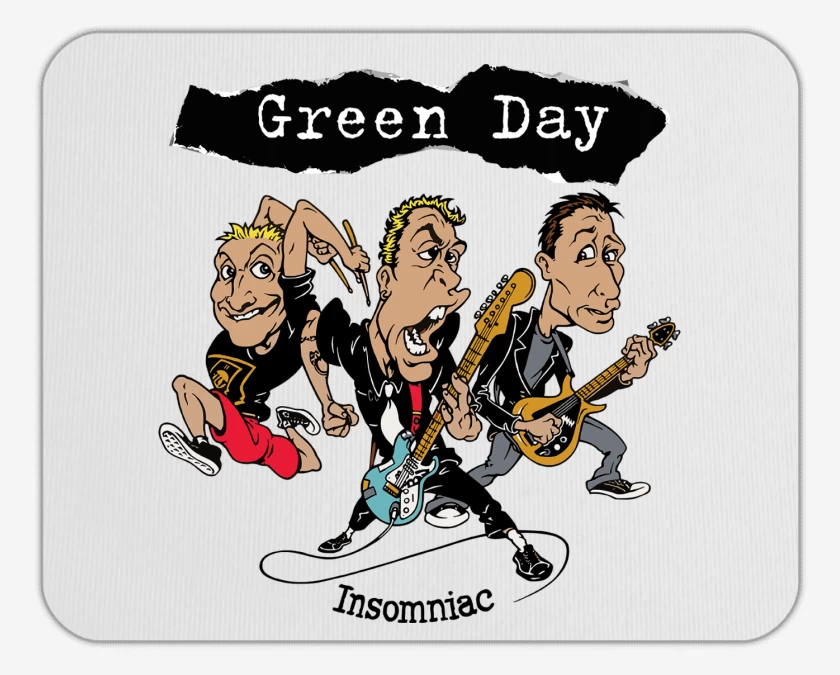 Mousepad Green Day Insomniac Band