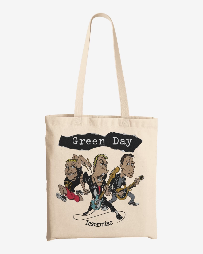 Totebag Green Day Insomniac Band