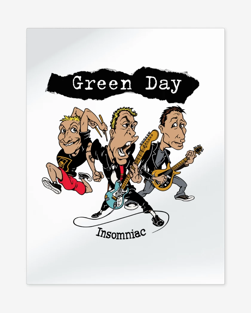 Print metalico Green Day Insomniac Band