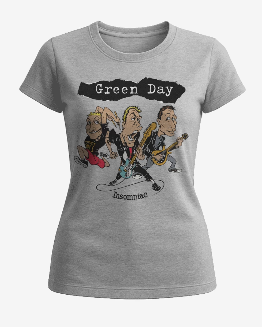 Polera de Mujer Green Day Insomniac Band