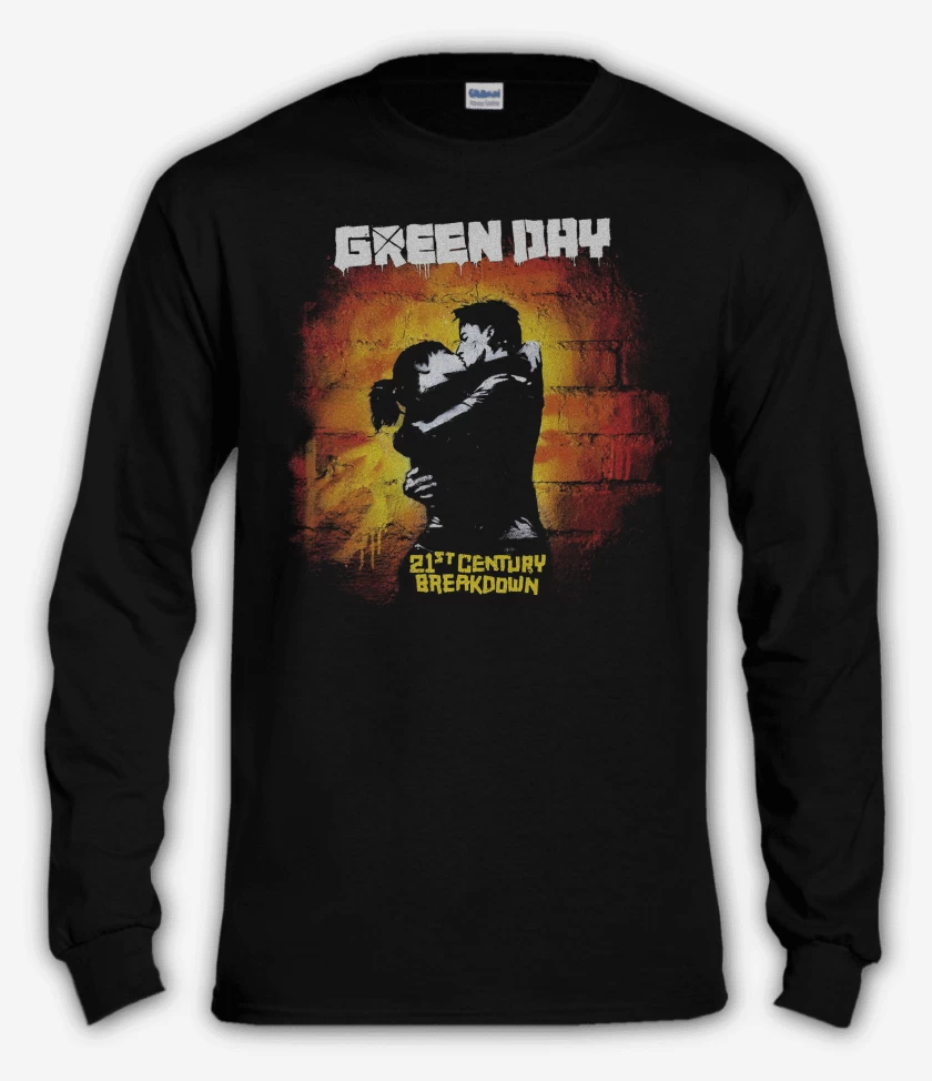 Polera manga larga Negro de Green Day 21 Century Breakdown