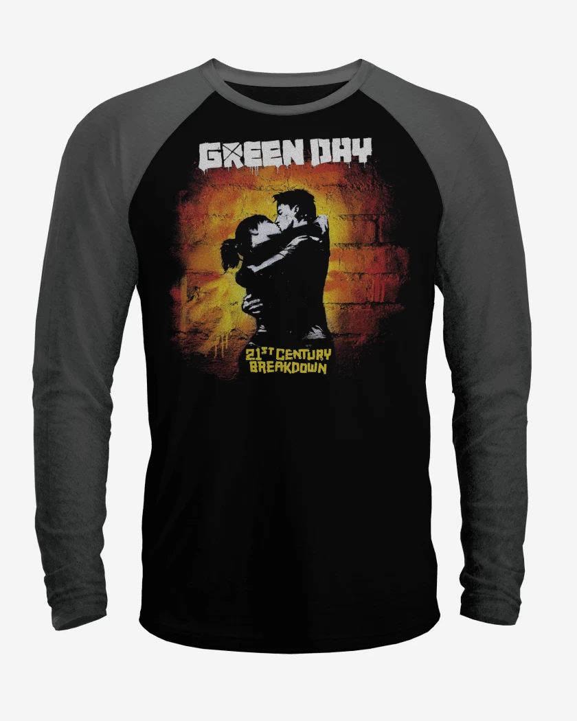 Polera Raglan Green Day 21 Century Breakdown
