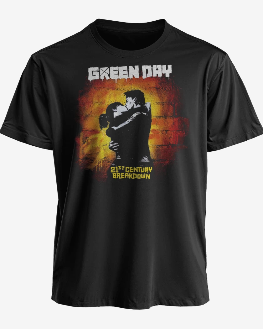 Polera premium Negro de Green Day 21 Century Breakdown