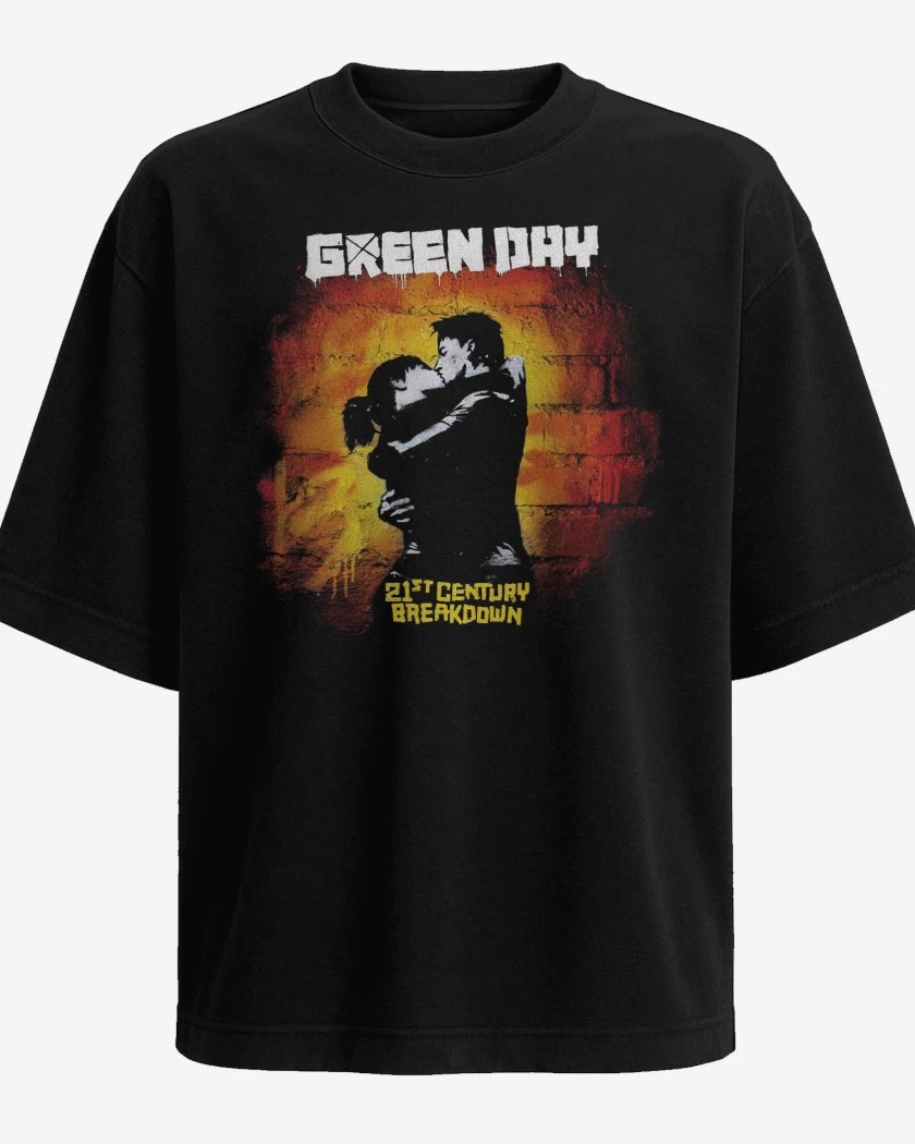 Polera Oversize Green Day 21 Century Breakdown