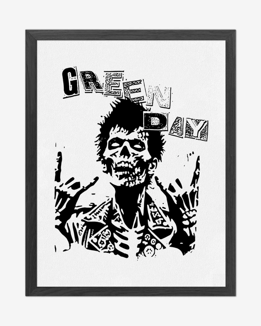 Cuadro decorativo Green Day Zombie Punk