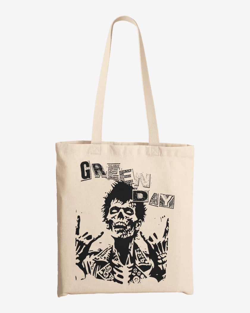 Totebag Green Day Zombie Punk