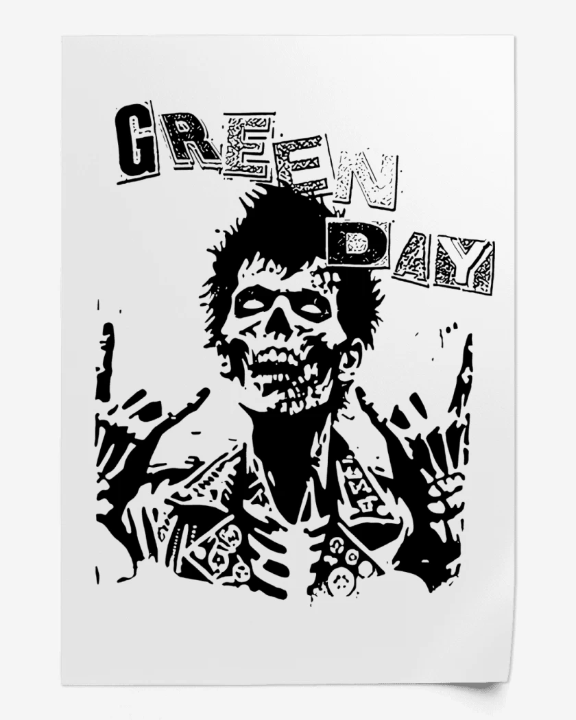 Print Green Day Zombie Punk