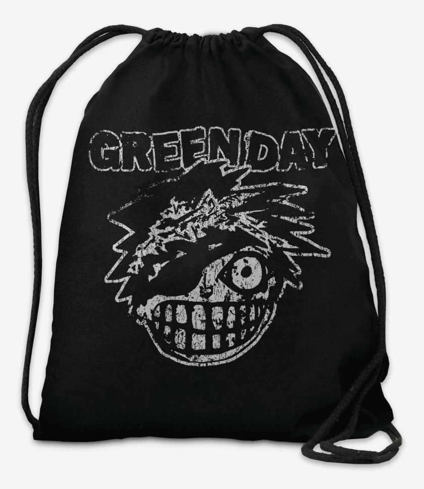 Mochila Negro de Green Day Bastard