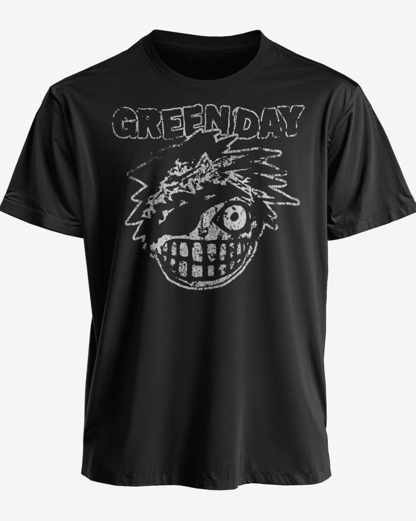 Polera premium Negro de Green Day Bastard