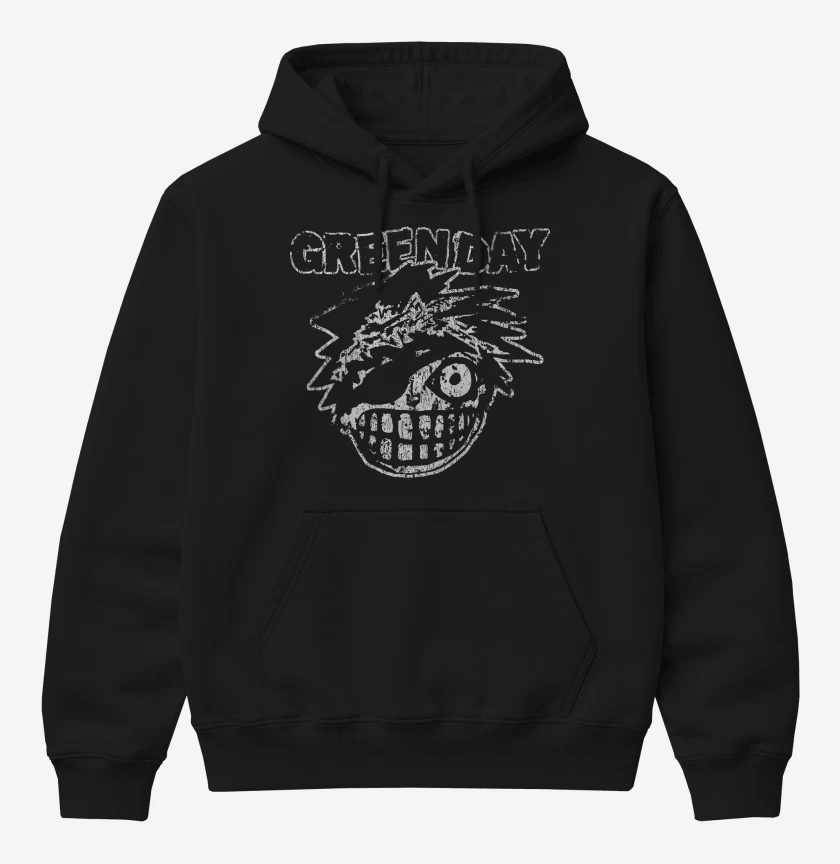 Poleron Canguro básico Negro de Green Day Bastard