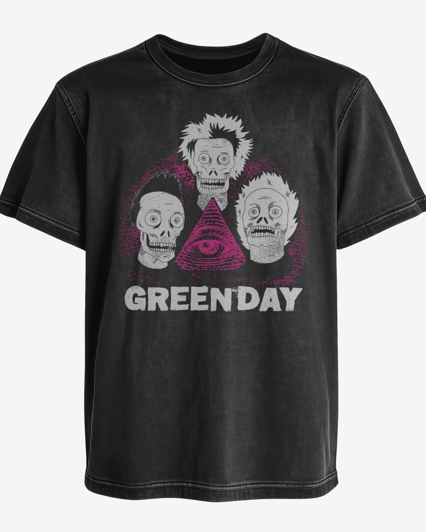 Polera desgastada Green Day Zombie Saviors
