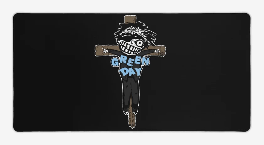 Mouse pad Gamer Negro de Green Day Crucified
