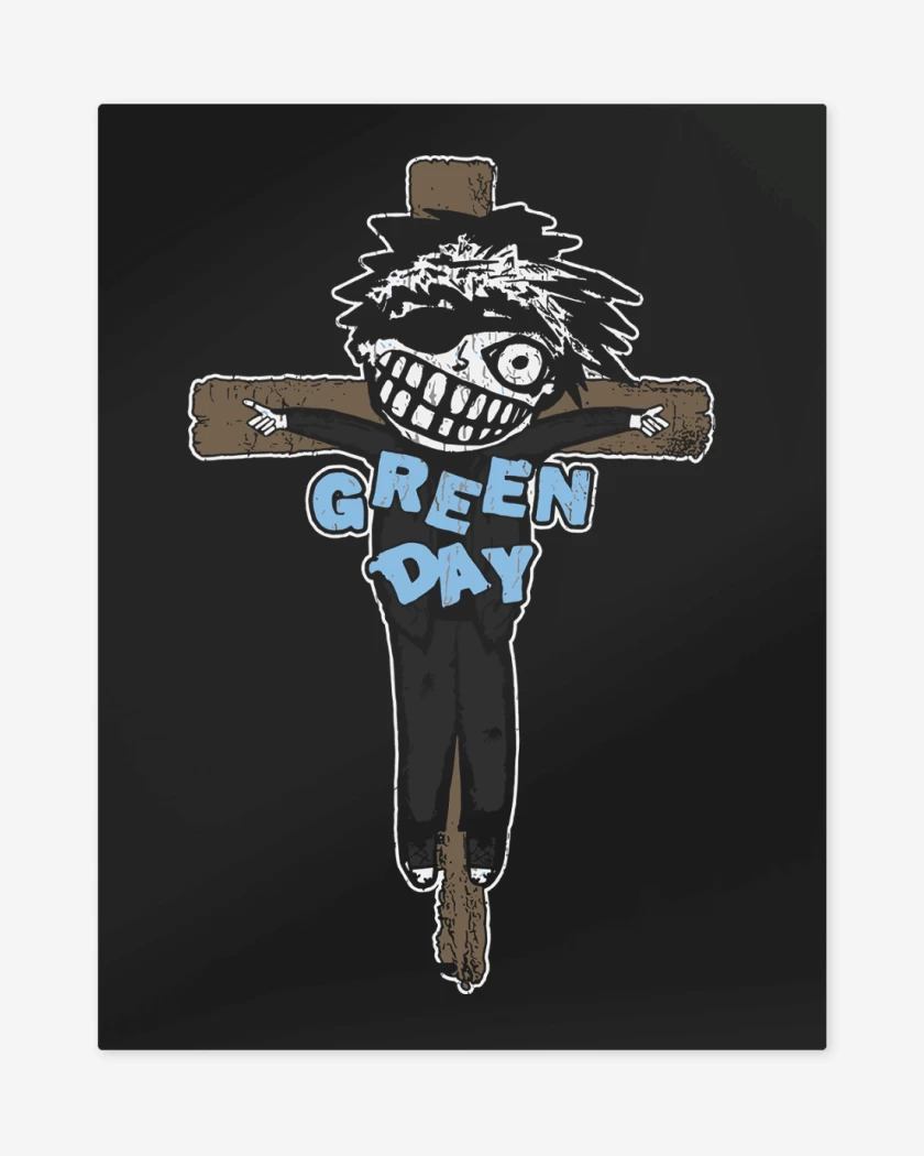 Print metalico Negro de Green Day Crucified