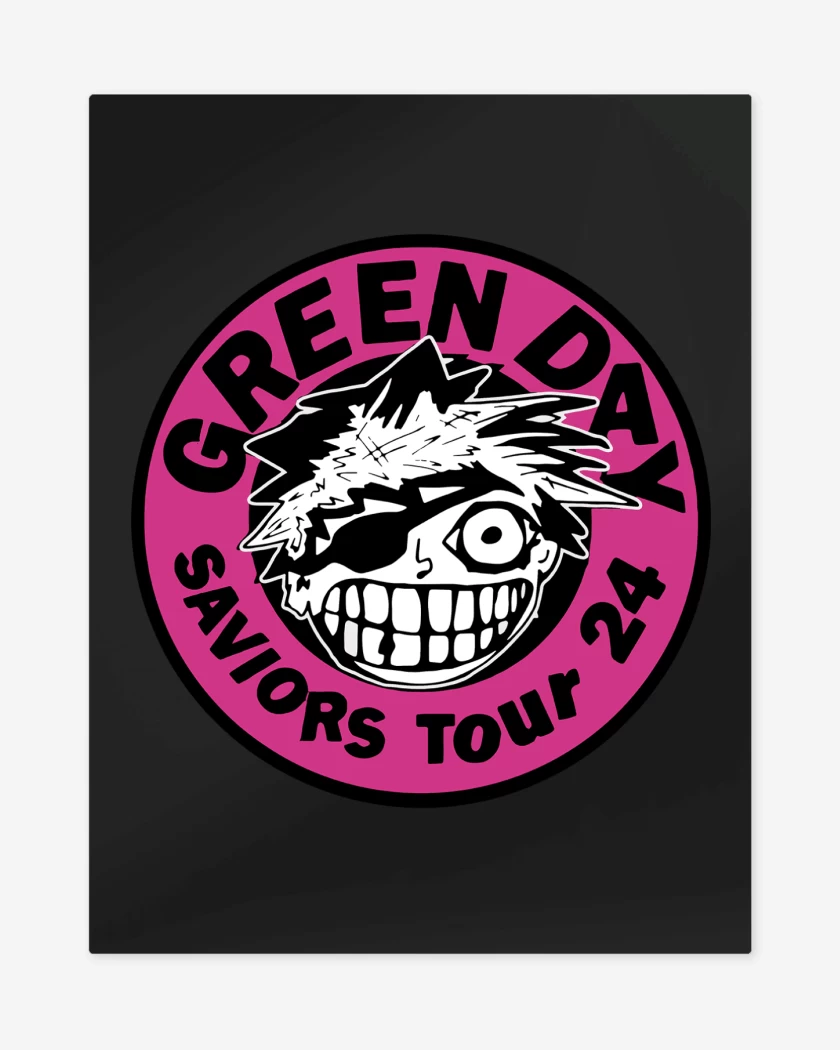 Print metalico Green Day Saviors Tour 24