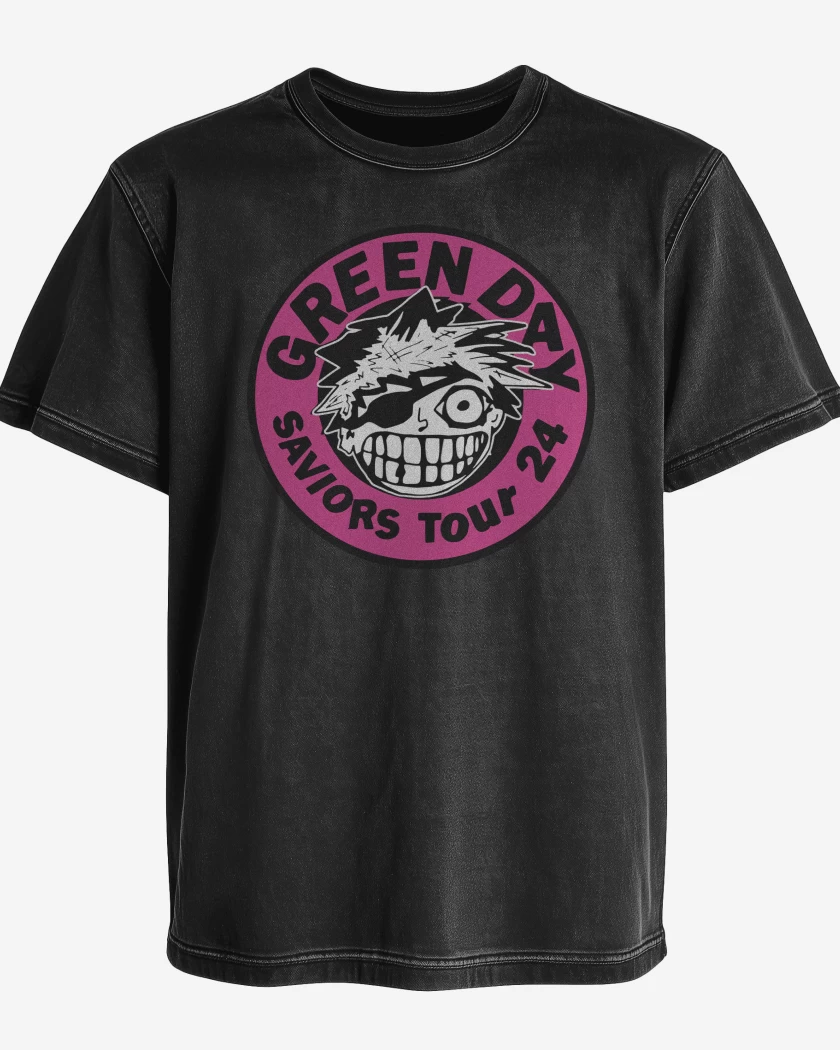 Polera desgastada Green Day Saviors Tour 24