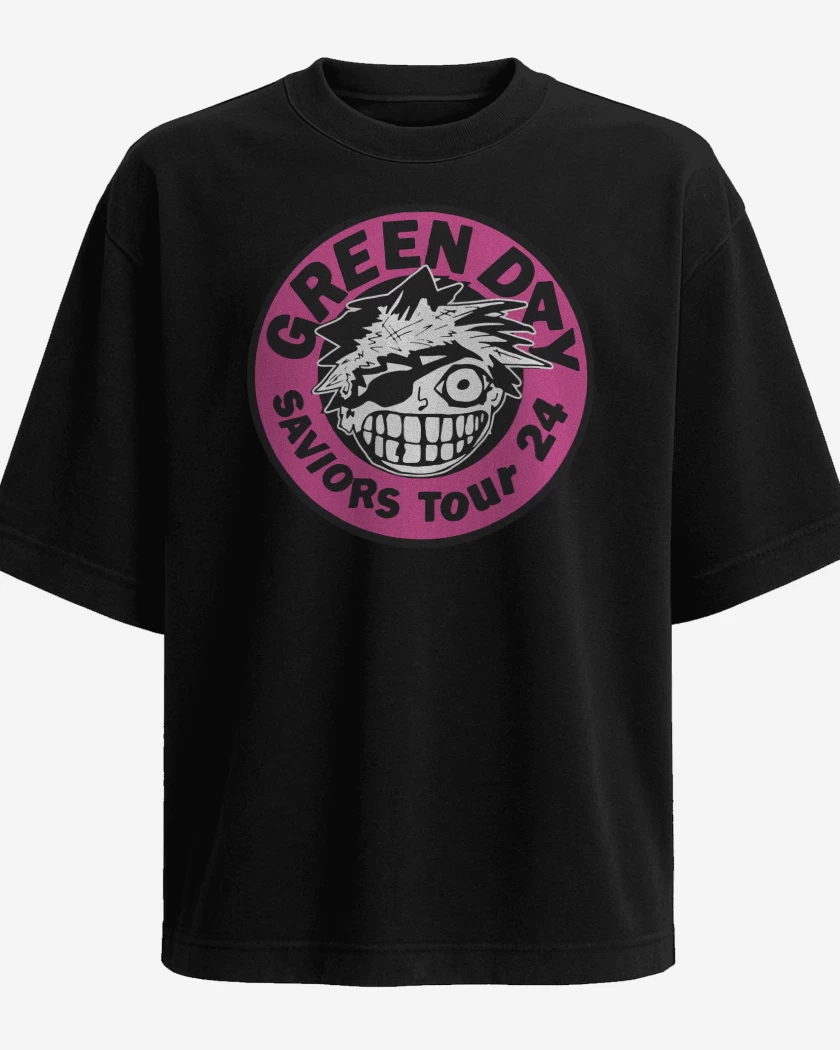 Polera Oversize Green Day Saviors Tour 24