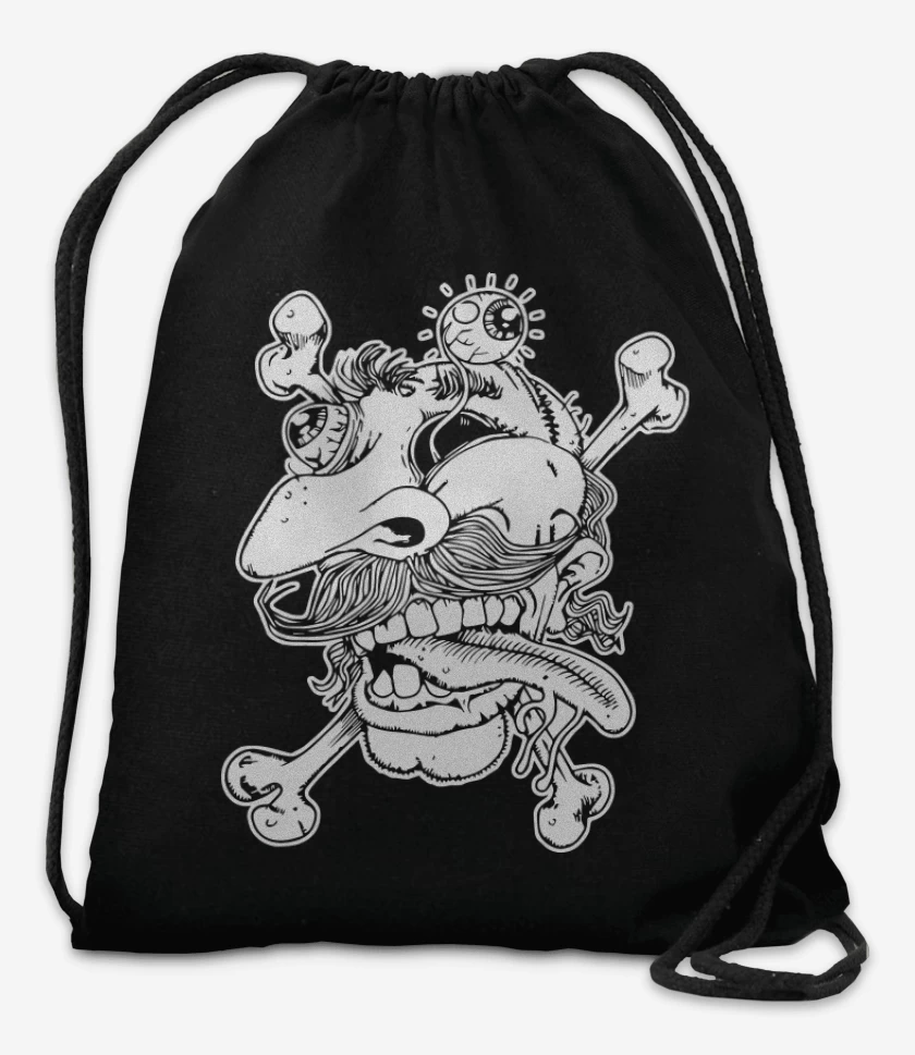 Mochila Negro de Deformed Face