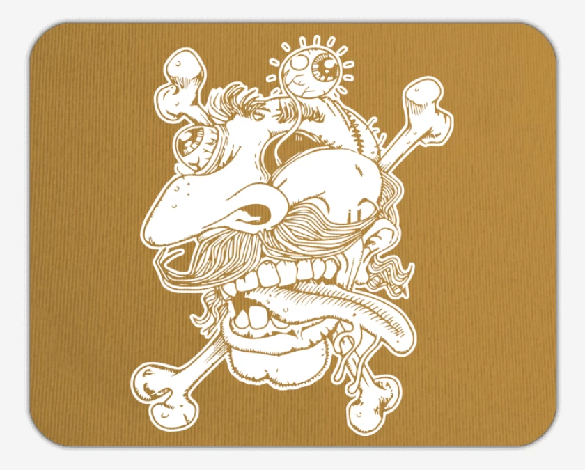Mousepad Beige de Deformed Face