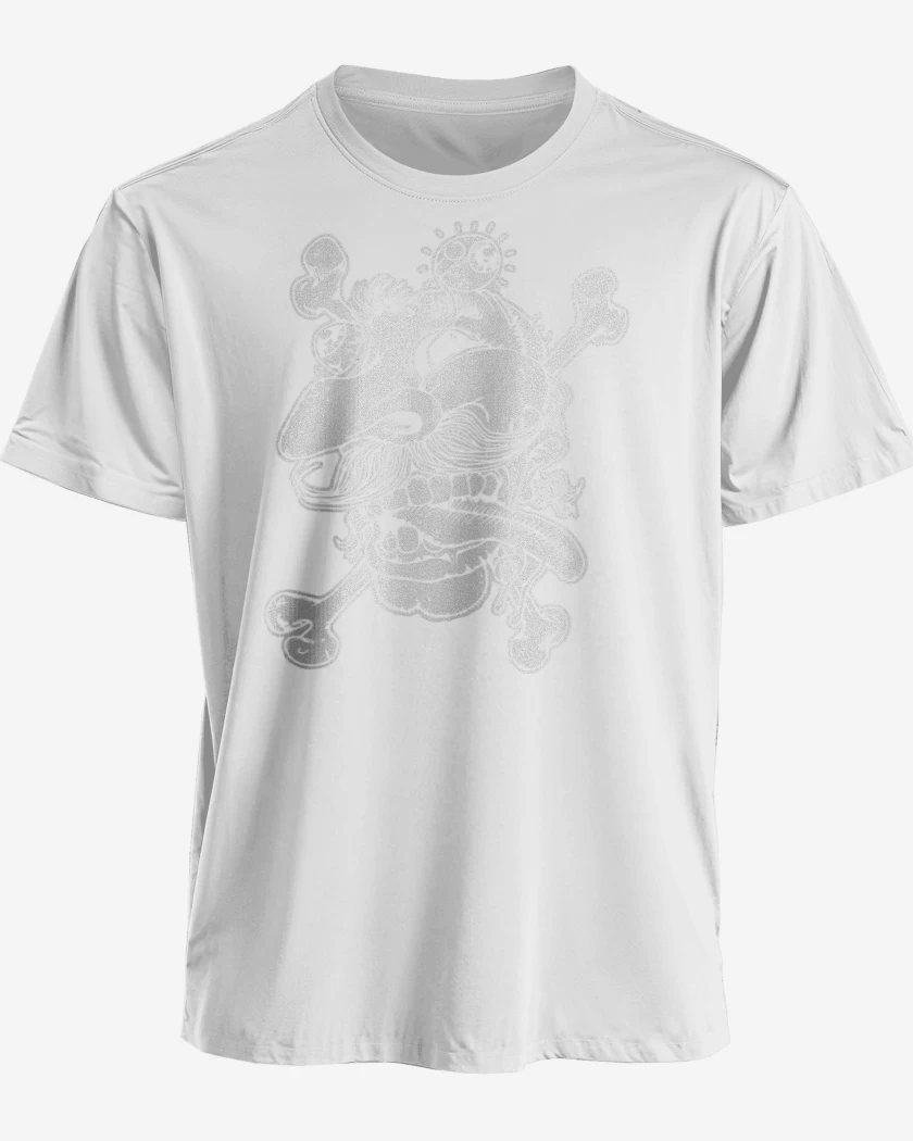 Polera premium Blanco de Deformed Face