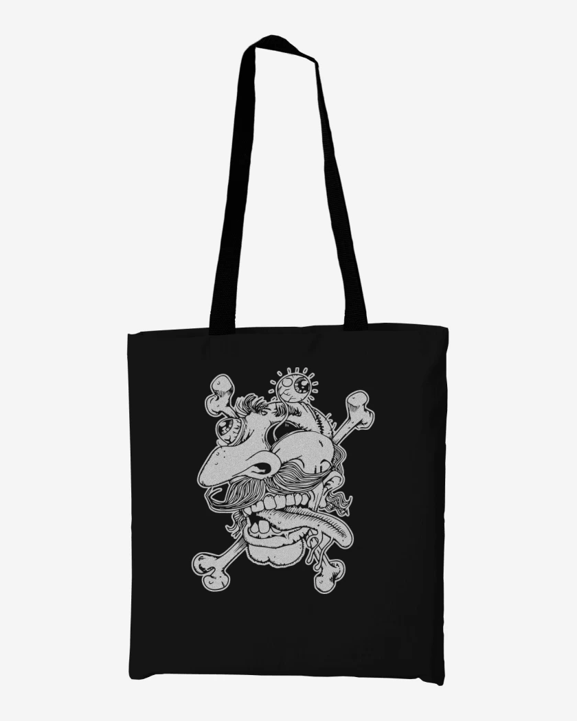 Totebag Negro de Deformed Face