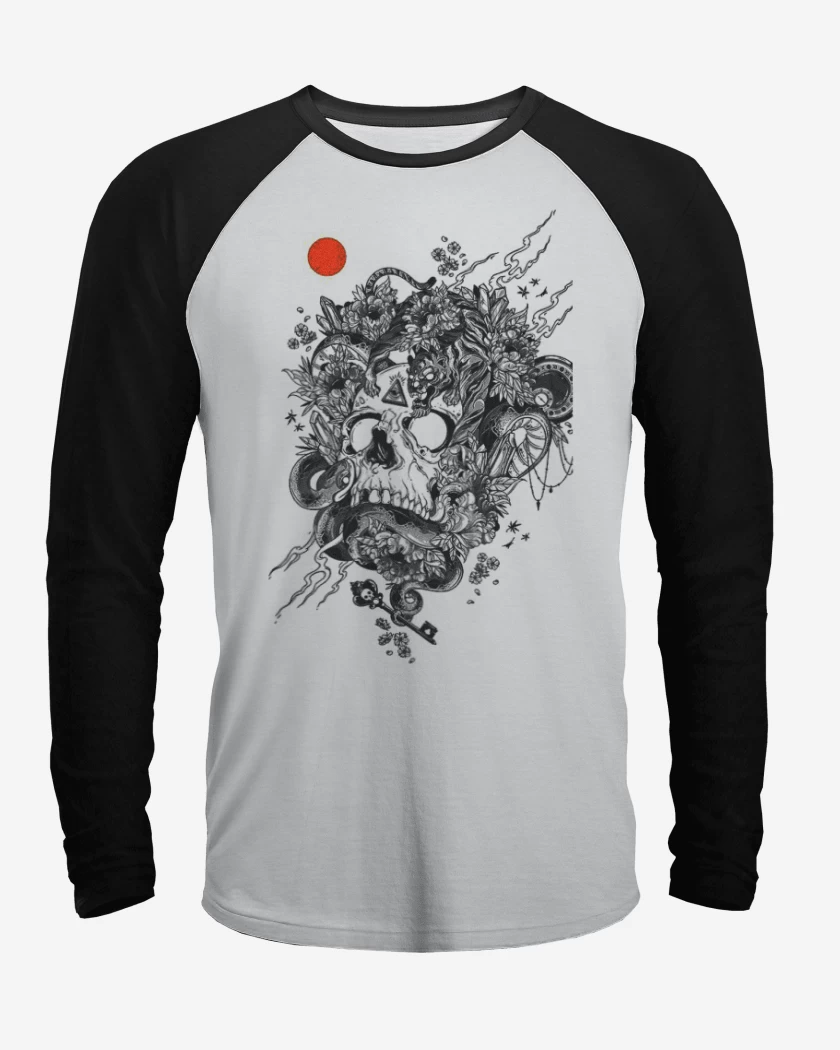 Polera Raglan Skull tiger