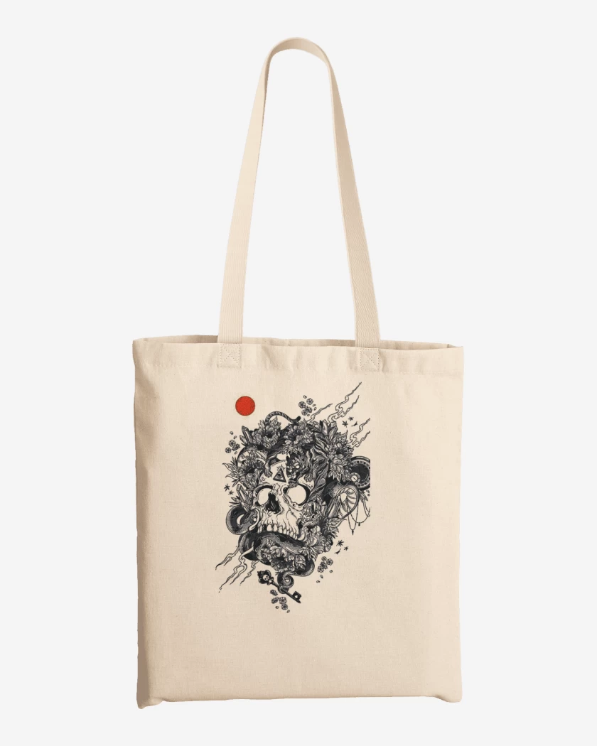 Totebag Skull tiger