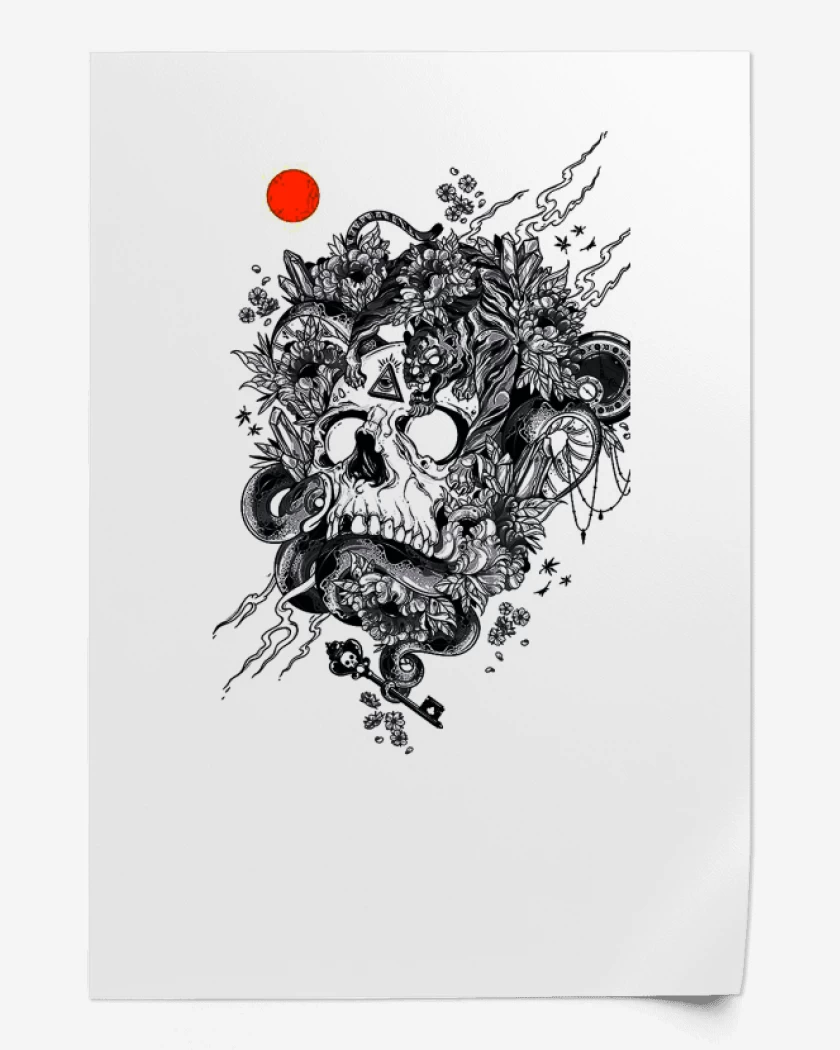 Print Skull tiger