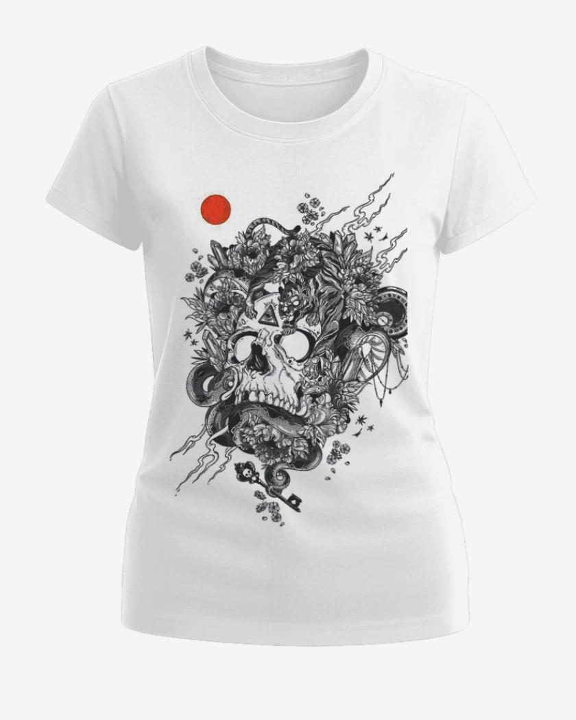 Polera de Mujer Blanco de Skull tiger