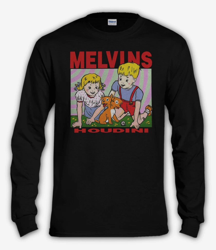 Polera manga larga Negro de Melvins Houdini