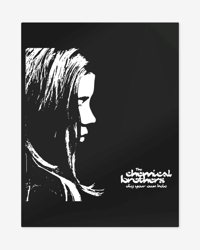 Print metalico Negro de Dig your own hole