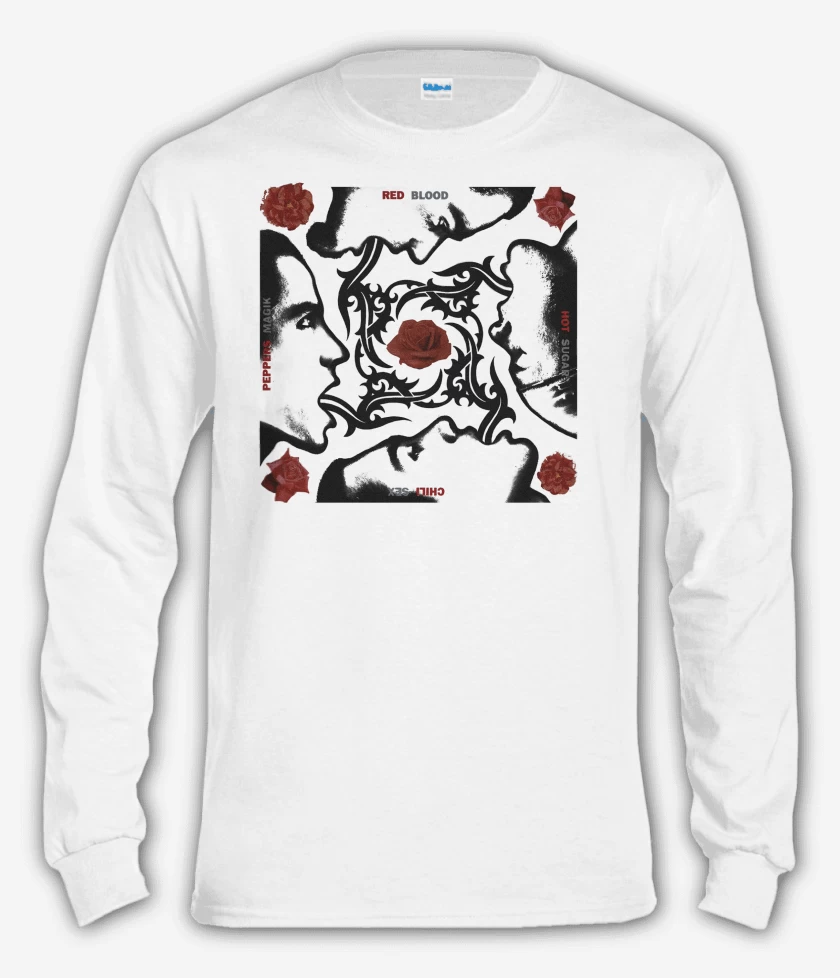 Polera manga larga Blanco de Blood sugar sex magik RHCP