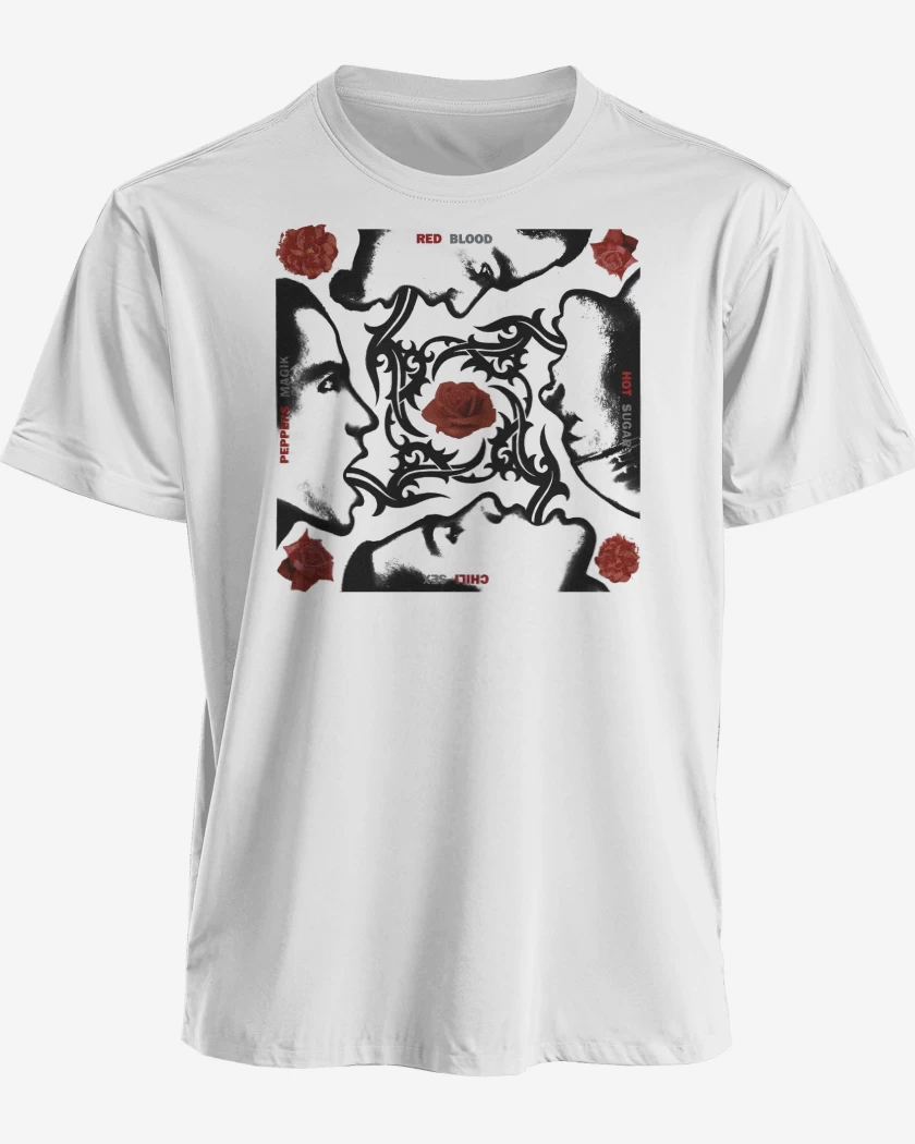 Polera premium Blanco de Blood sugar sex magik RHCP