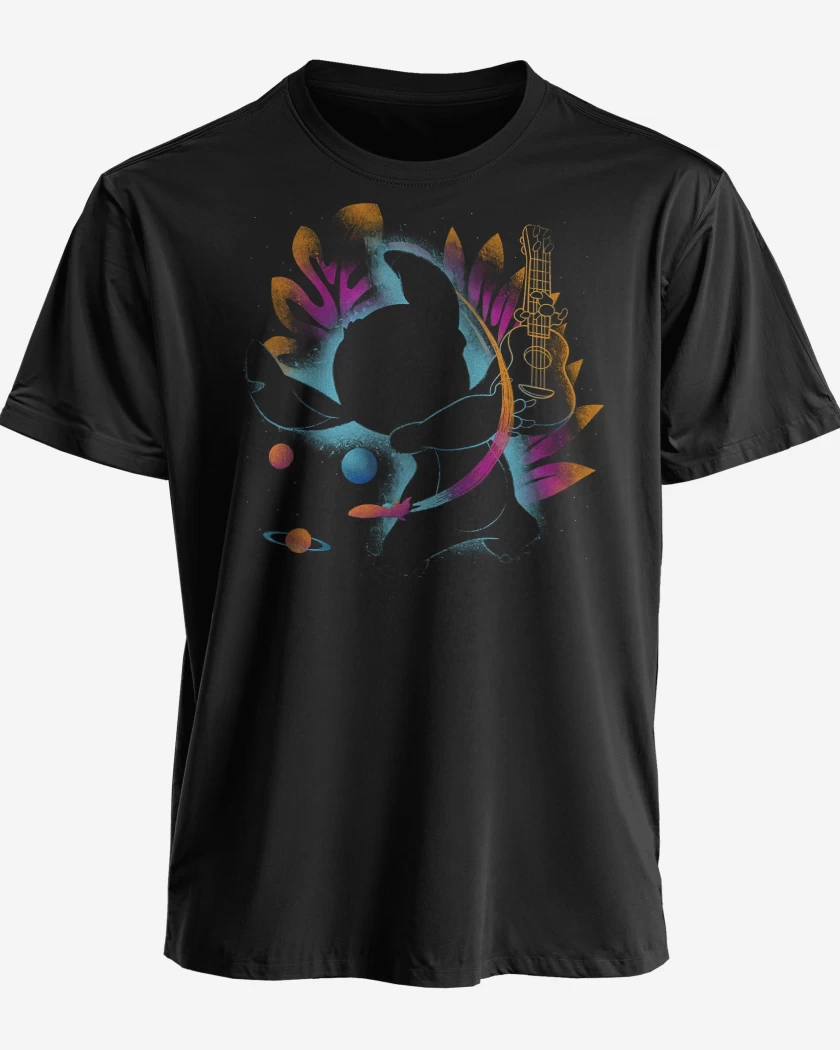 Polera premium Negro de Guitar Stitch