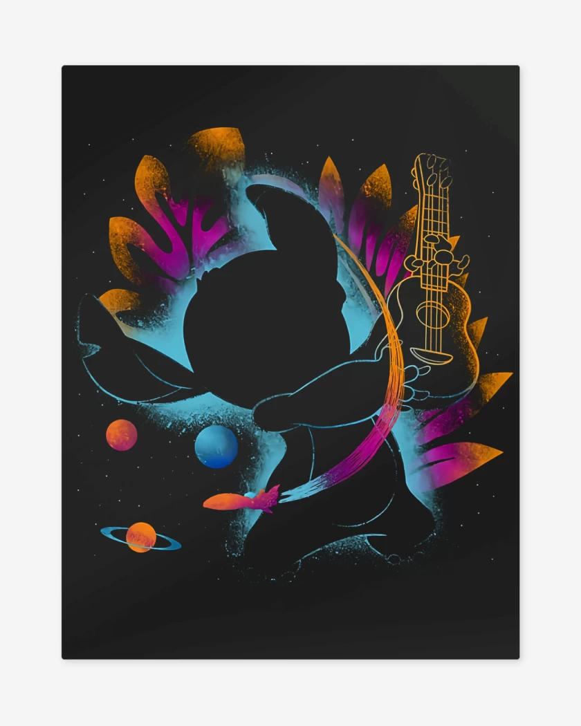 Print metalico Guitar Stitch