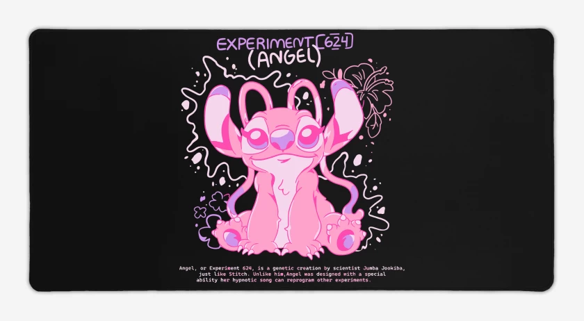 Mouse pad Gamer Negro de Experimento 624