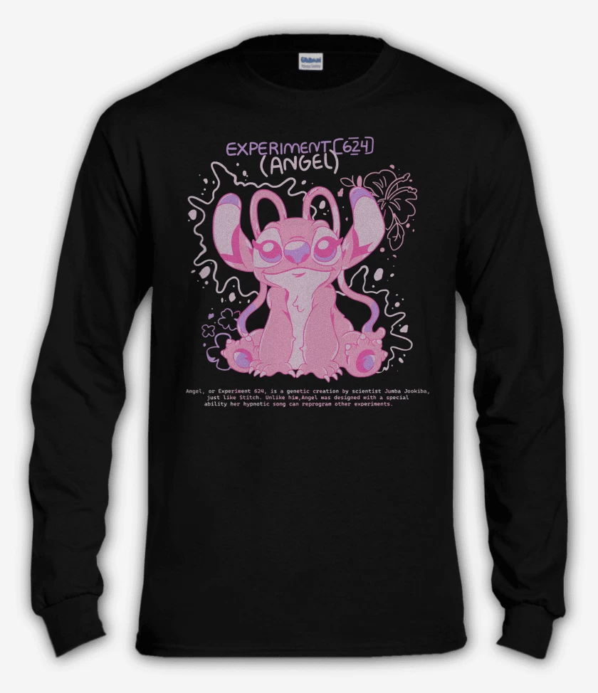 Polera manga larga Negro de Experimento 624