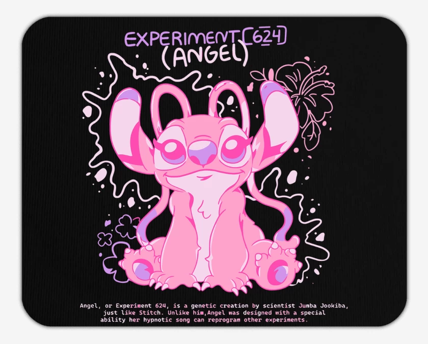 Mousepad Negro de Experimento 624