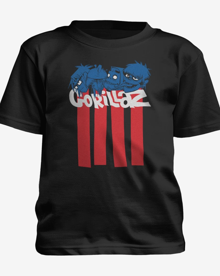 Polera de niño Negro de Gorillaz Heads