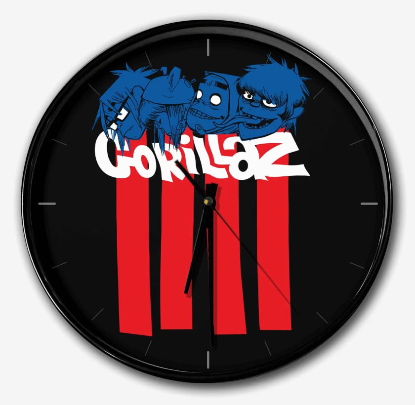 Reloj Negro de Gorillaz Heads