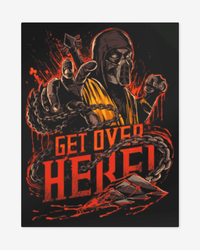 Print metalico Negro de Get over here