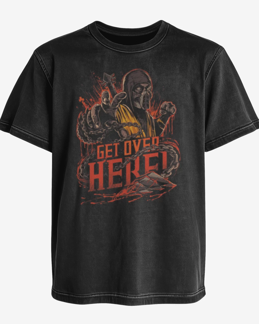 Polera desgastada Get over here