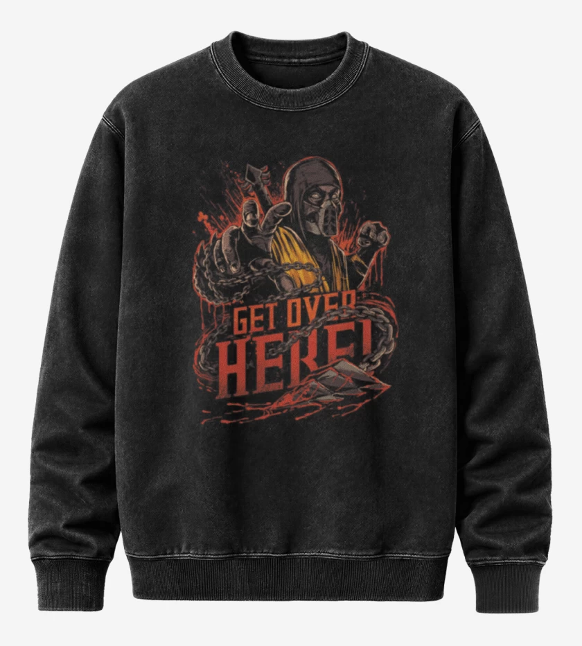 Poleron Polo Acid Wash Negro de Get over here