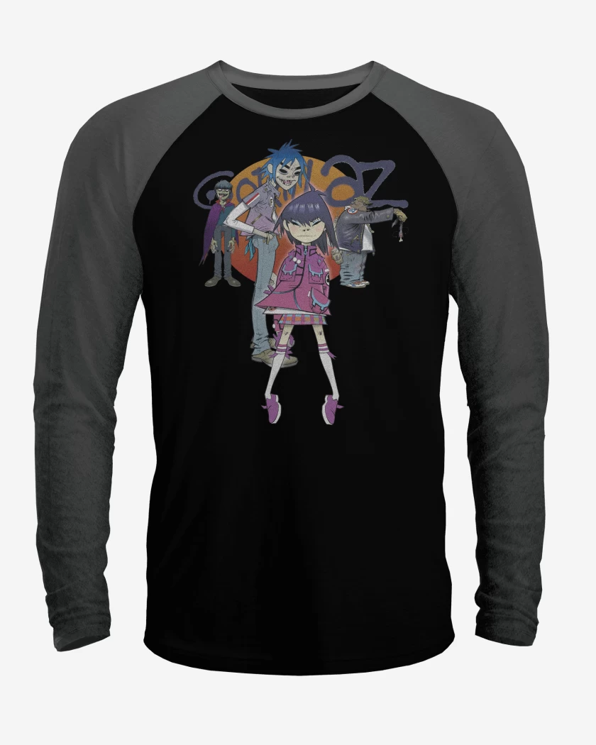 Polera Raglan Gorillaz Banda