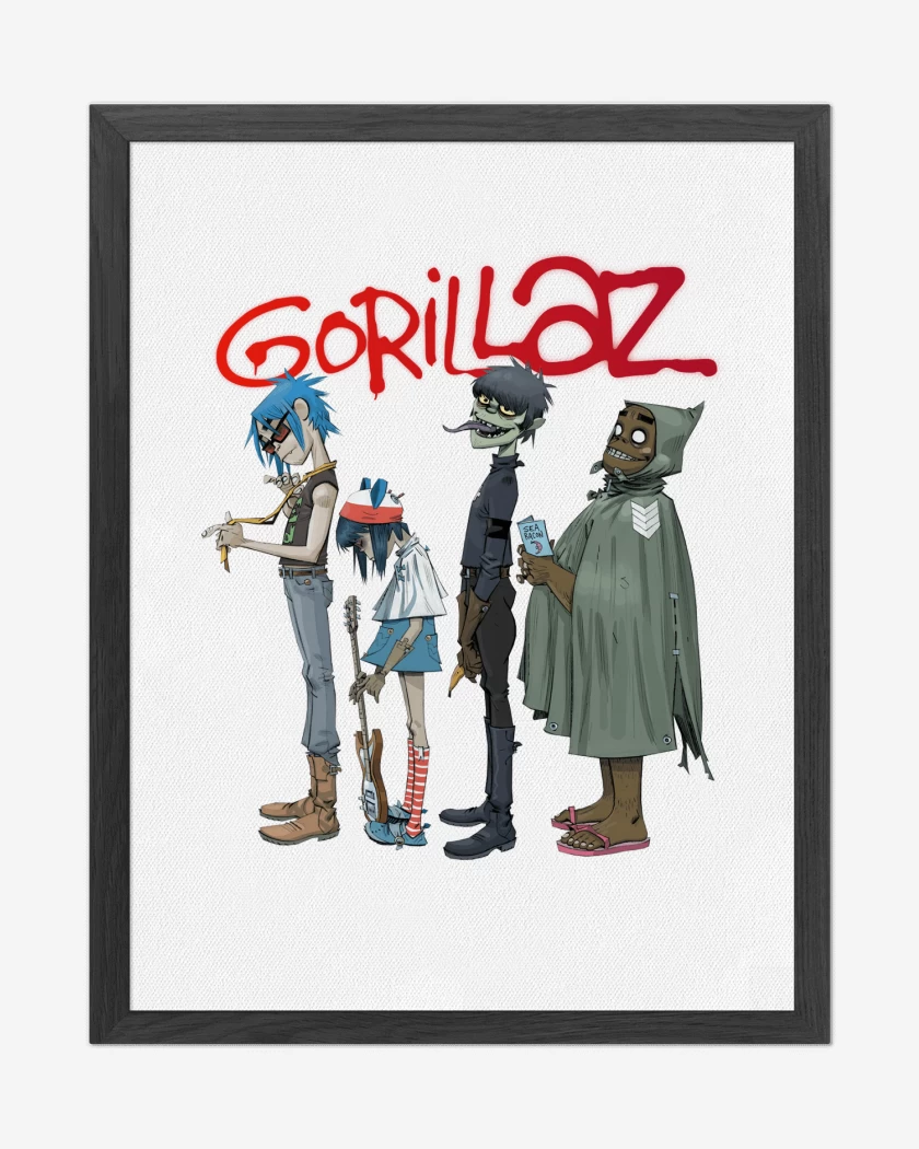 Cuadro decorativo Gorillaz Fila